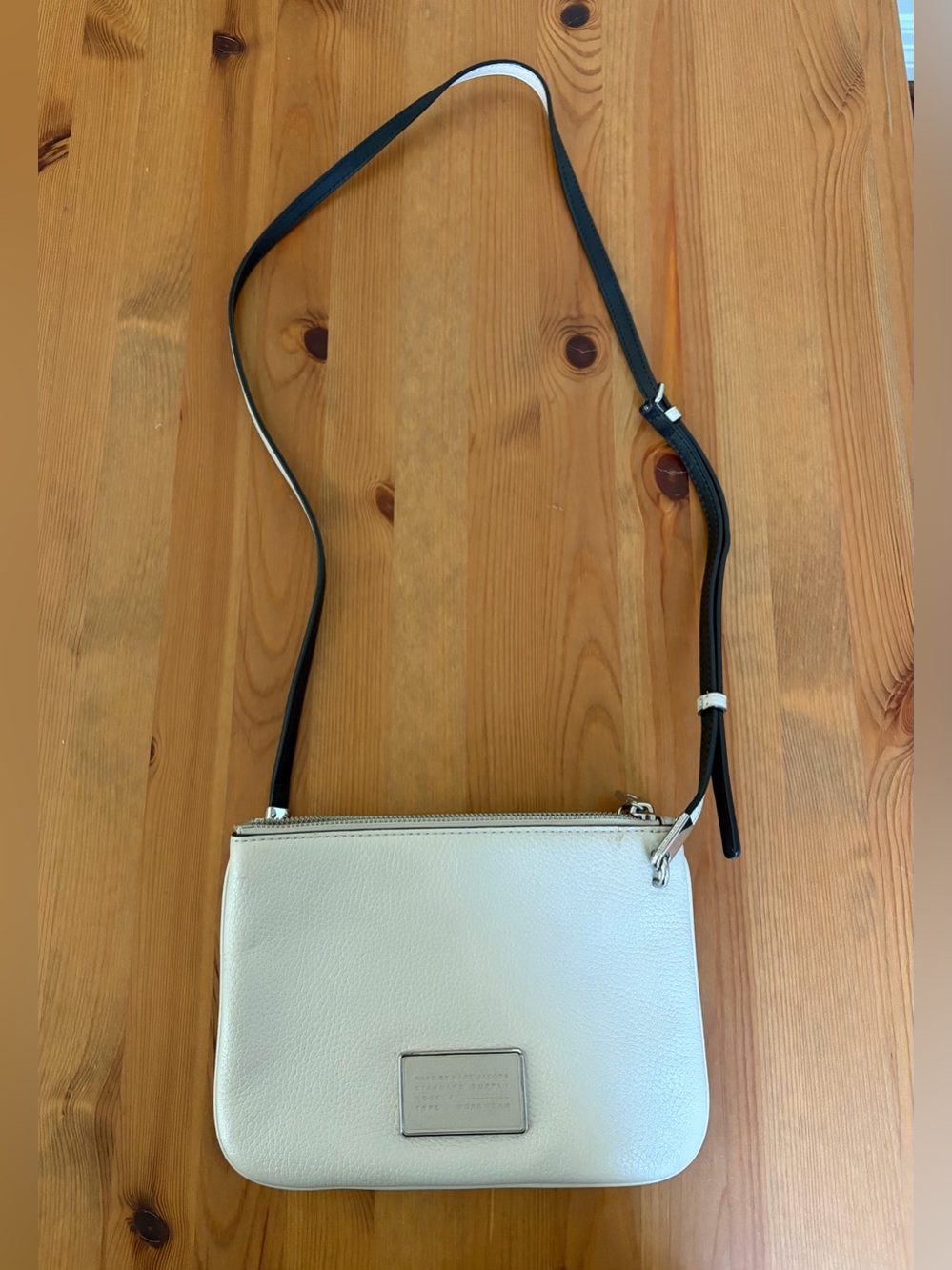Marc by Marc Jacobs Leather Crossbody Bag Adjustable Black Leather Strap